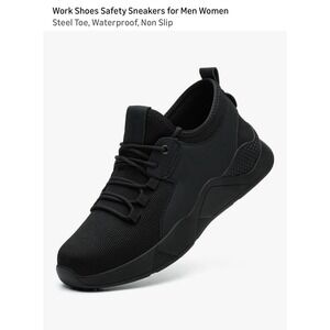 Waterproof Work Shoes Men6 Women 8 Non Slip Food Service Walking Sneaker...
